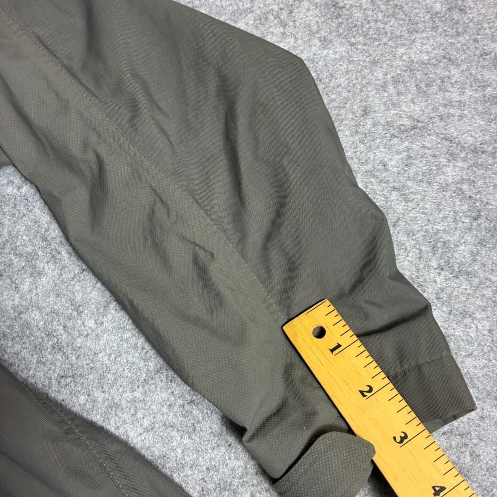 REI Mens Hooded Windbreaker Jacket Gray Mesh Lined Size Medium Hiking - Picture 8 of 9